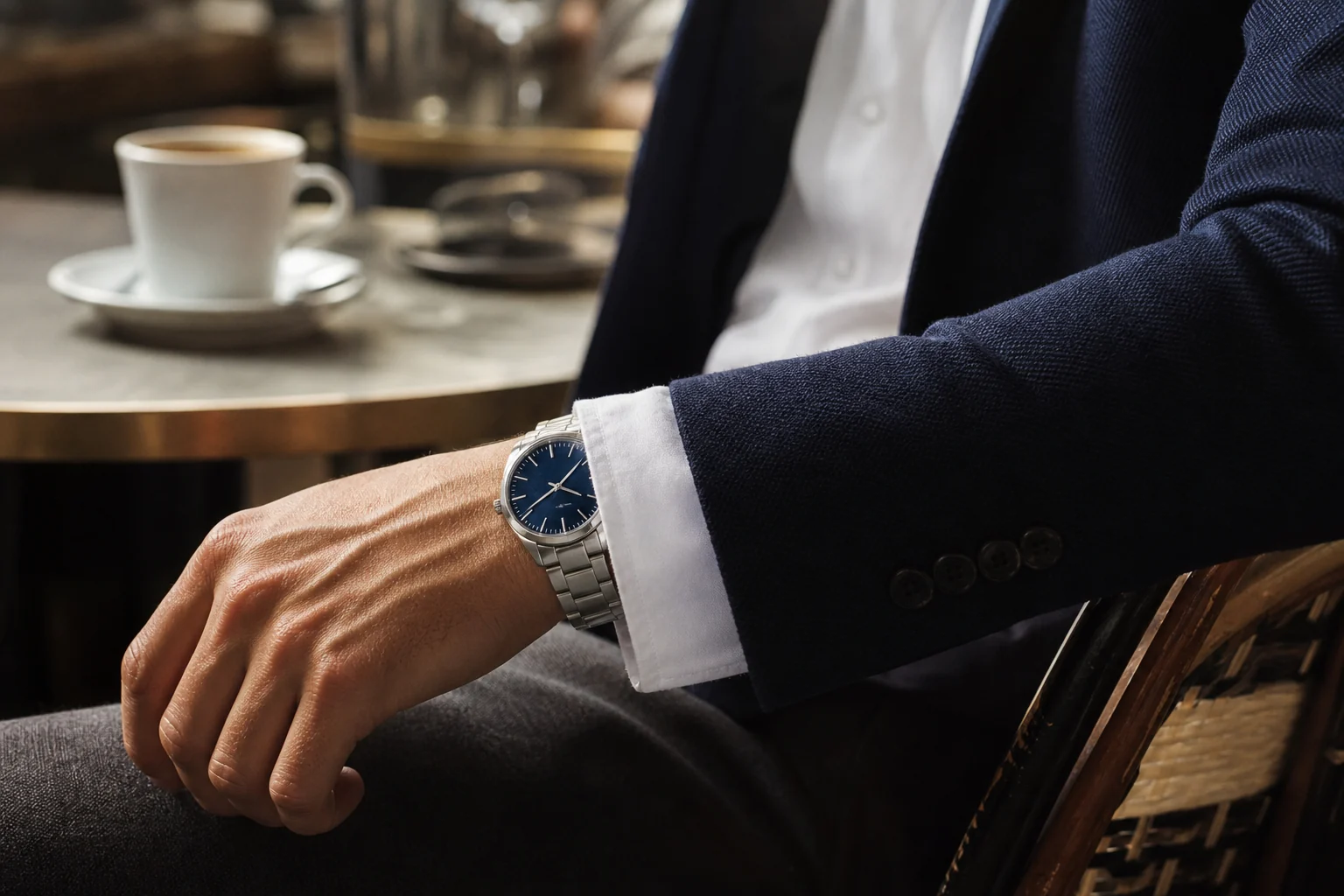 Trois montres génériques correspondant à des styles sportif, marin et habillé